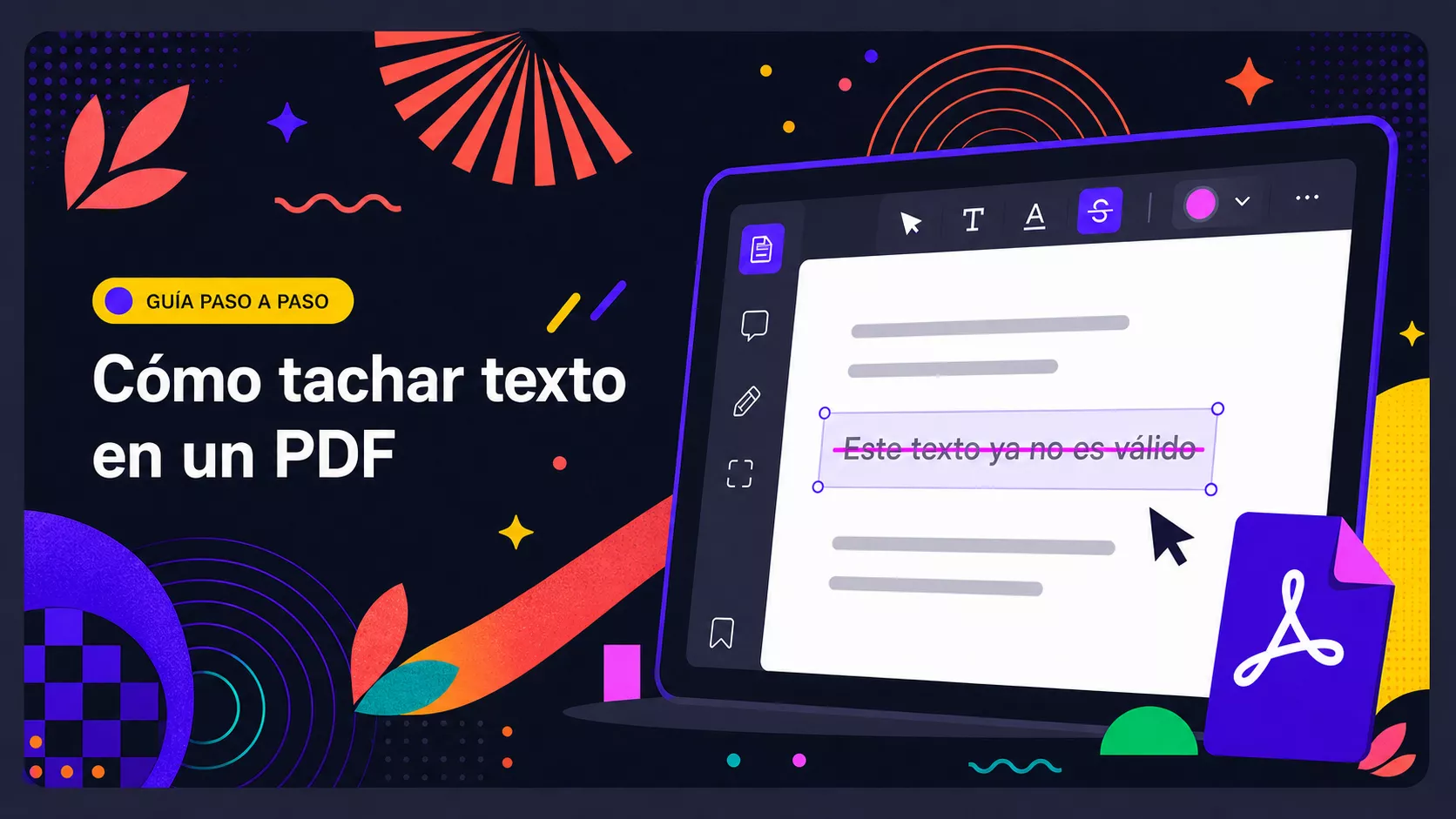 Cómo tachar en PDF gratis sin dibujar líneas desde cualquier dispositivo