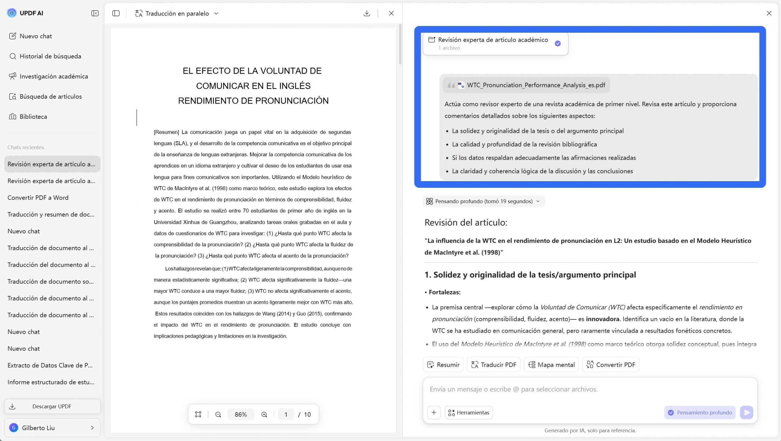 revisión de documentos con IA