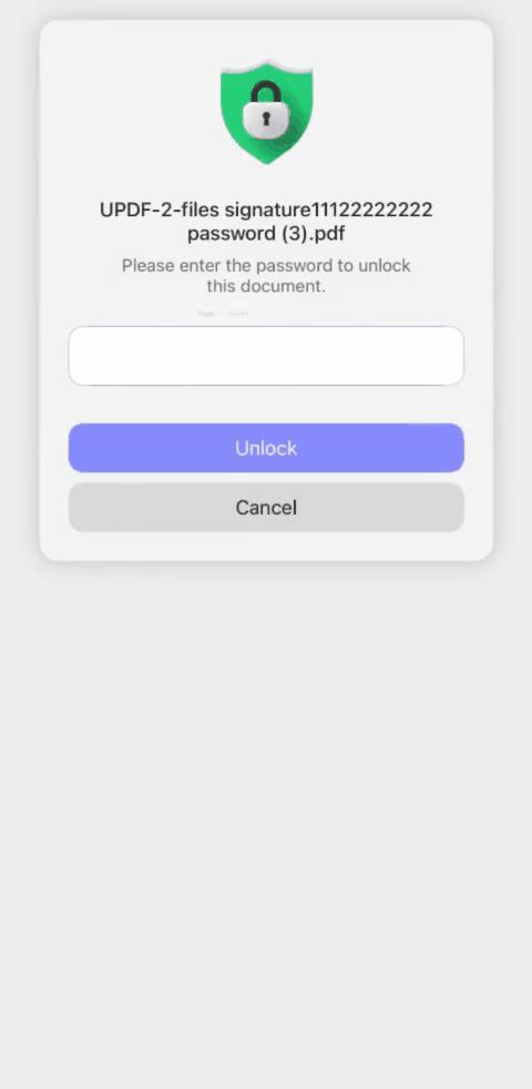  removing pdf password ios app