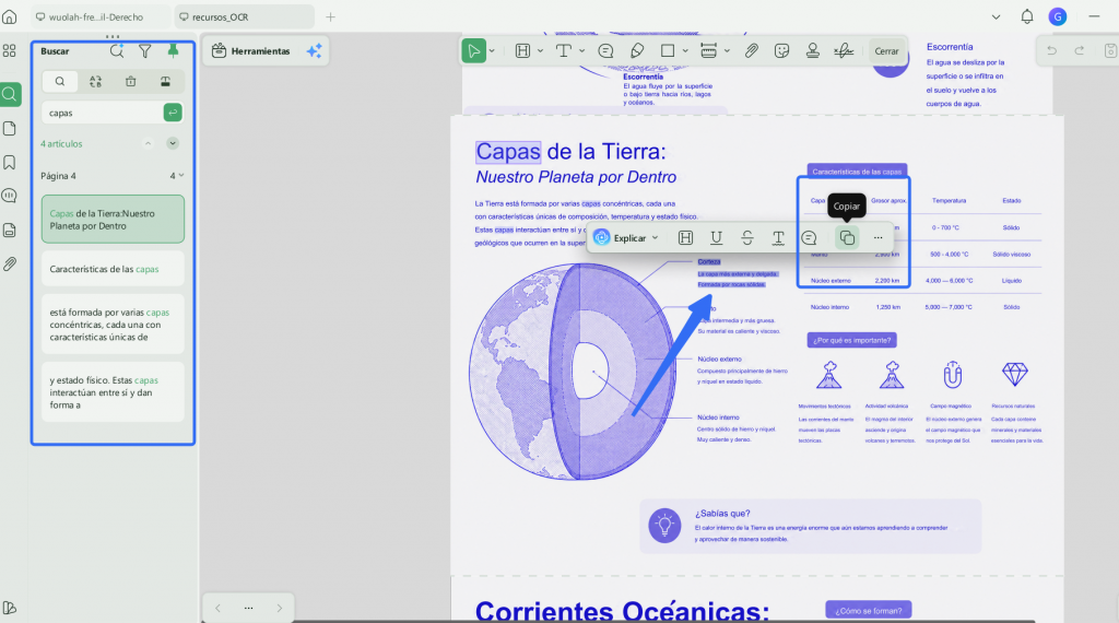 Comprobar el texto reconocido en un PDF digitalizado con UPDF