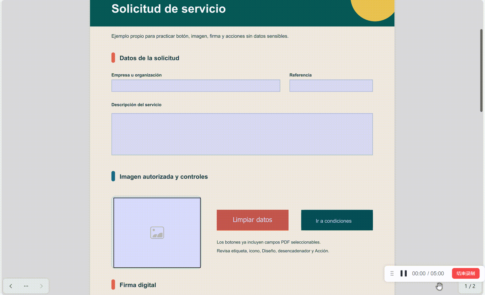 Insertar o sustituir una imagen mediante un campo de imagen en UPDF
