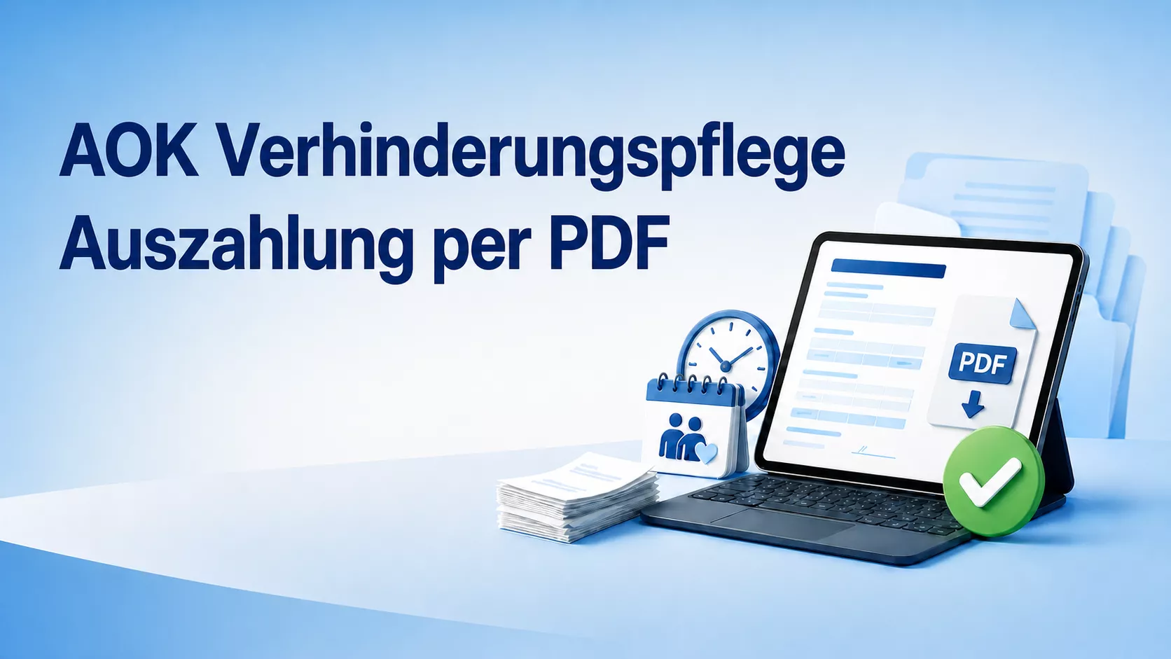 AOK Verhinderungspflege Auszahlung: Welches Formular-PDF?