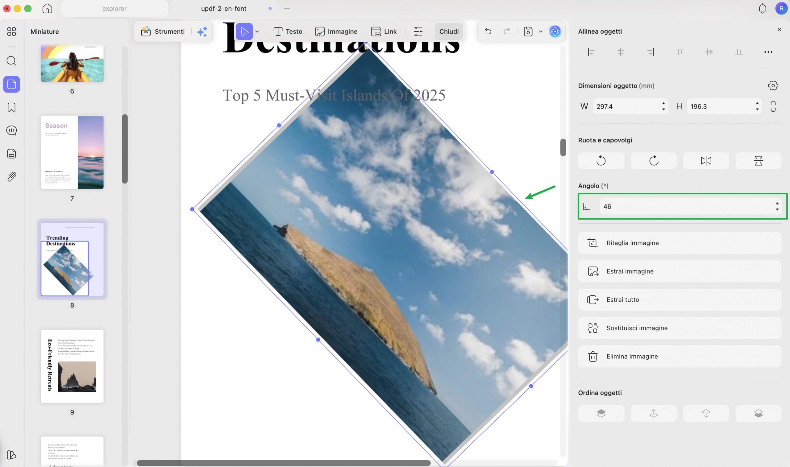 custom image rotation mac