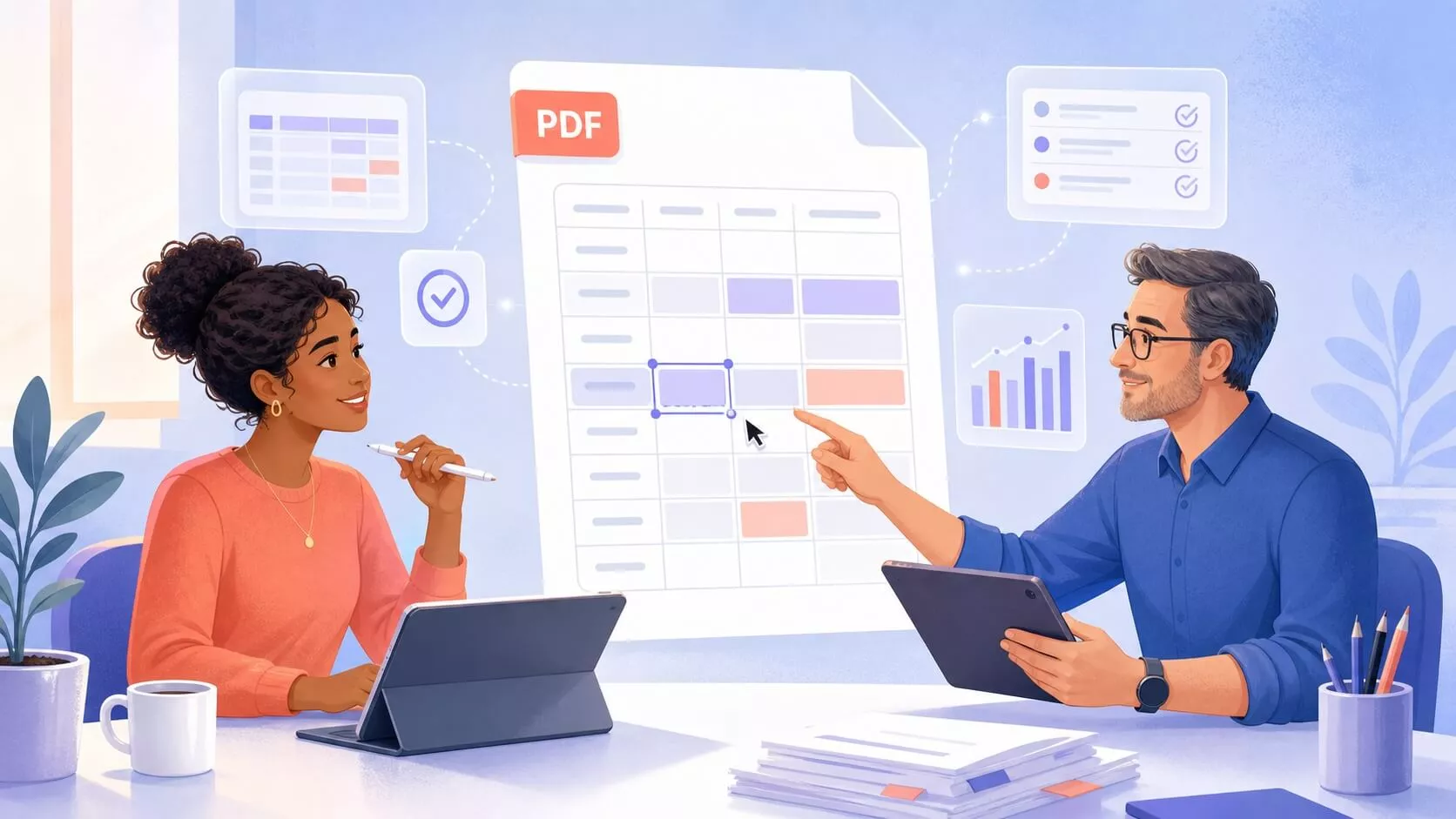 Come modificare una tabella PDF senza alterare il layout