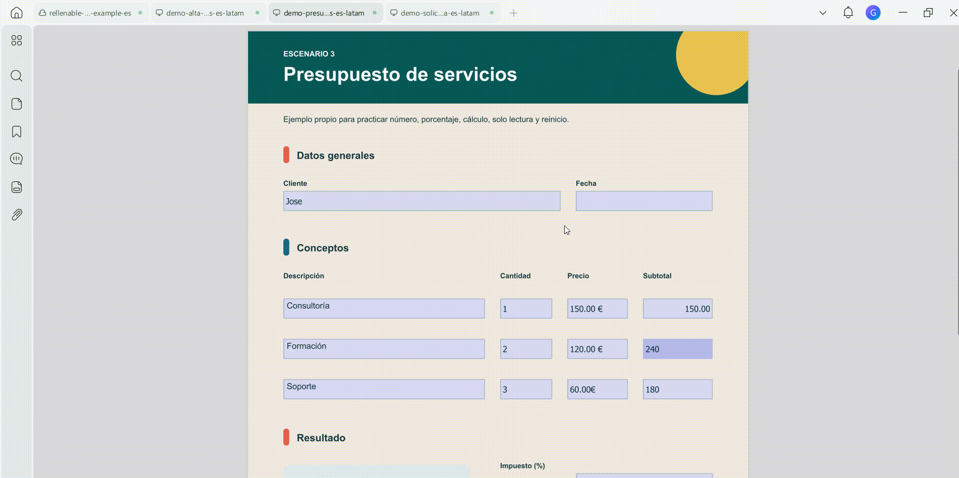 Buscar, renombrar, eliminar y reordenar campos para la navegación con Tab en UPDF