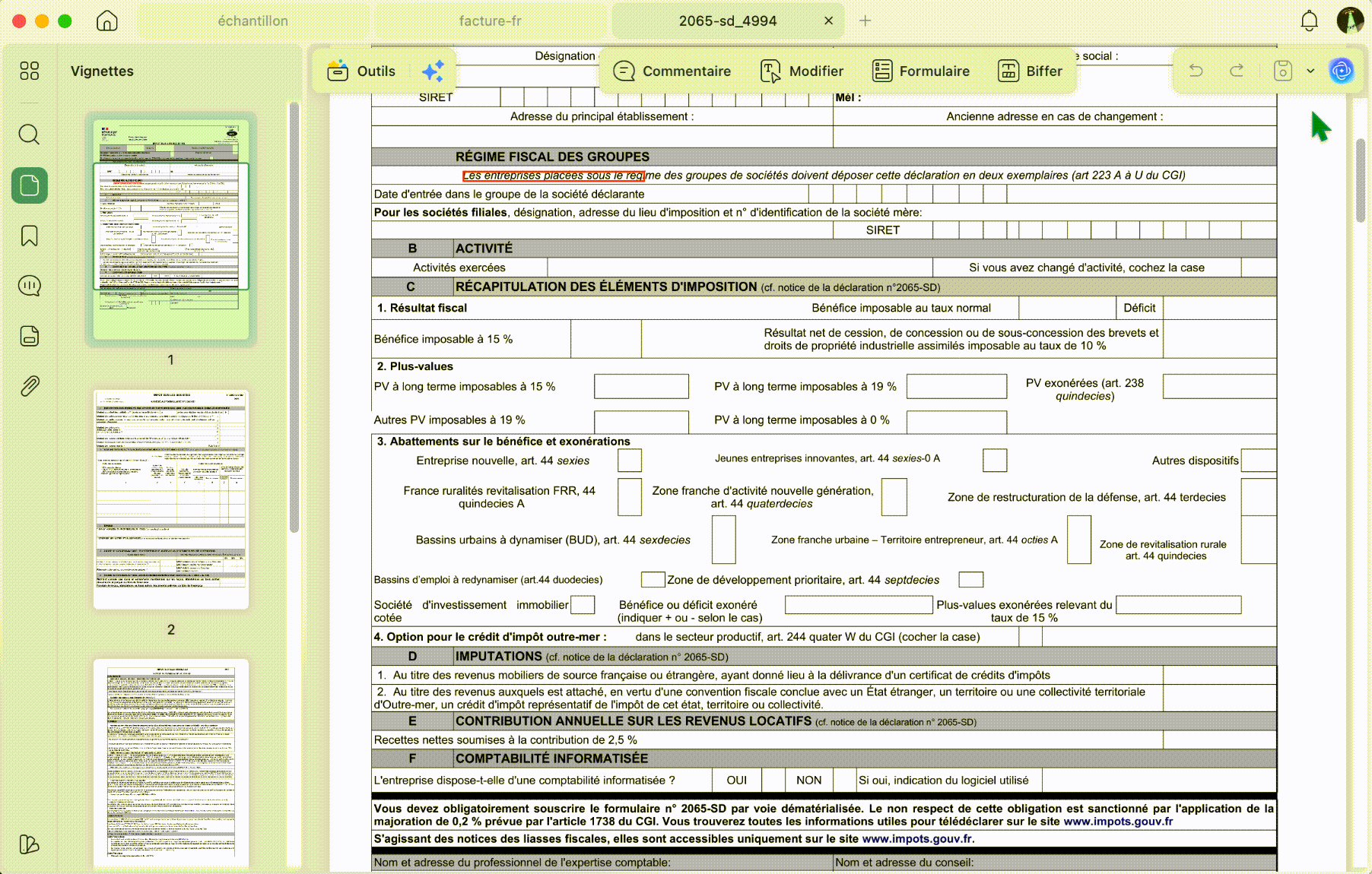 imprimer un pdf
