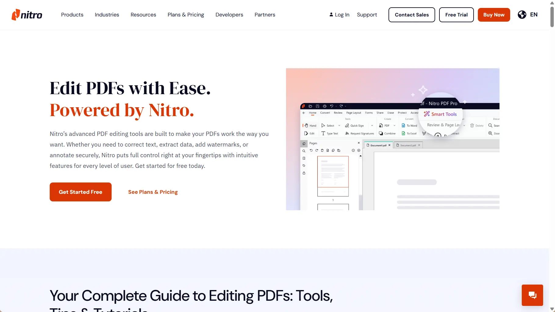 Nitro PDFの編集機能