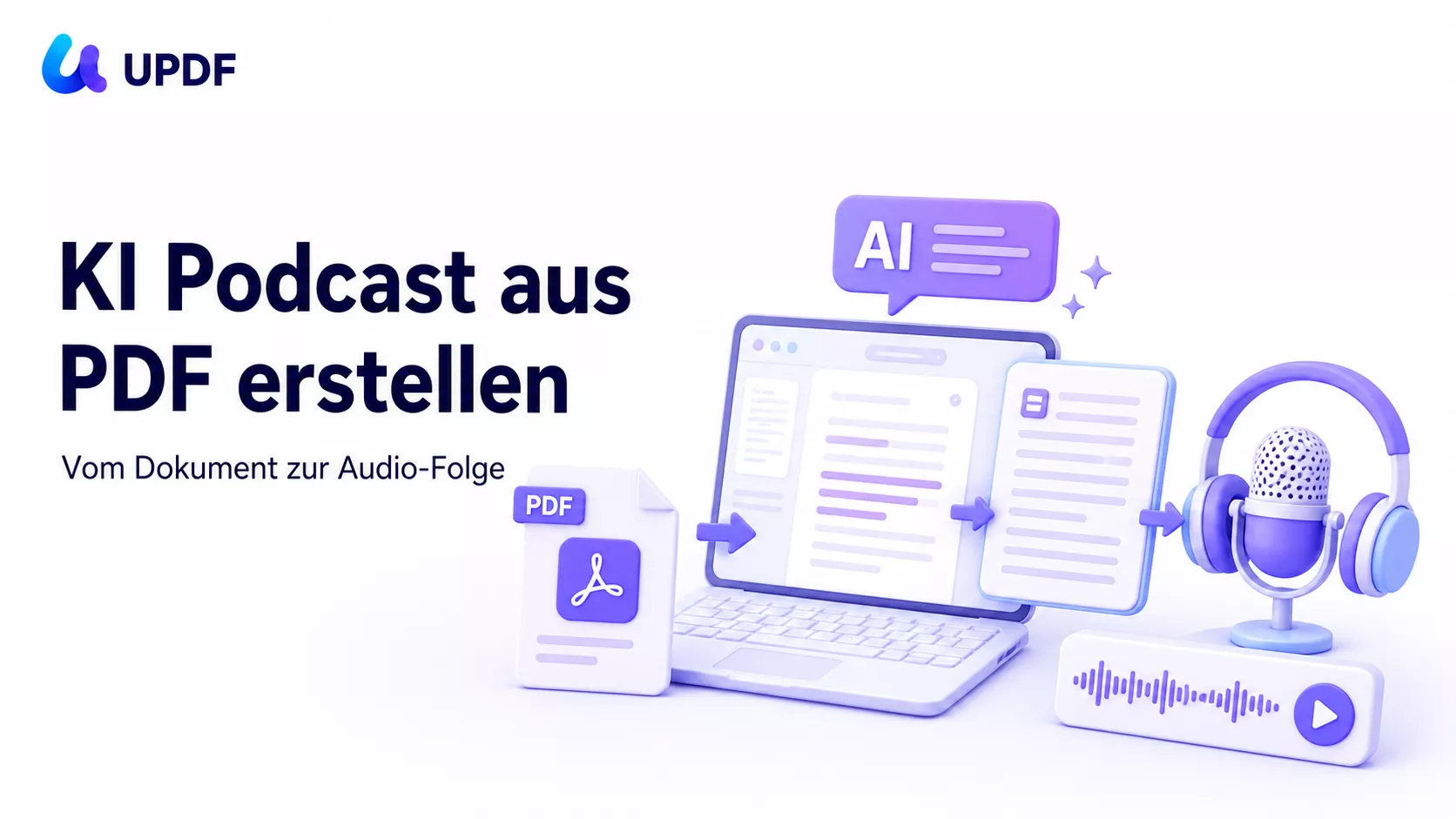 KI Podcast erstellen aus PDF: So wird Ihre PDF zur Audio-Folge