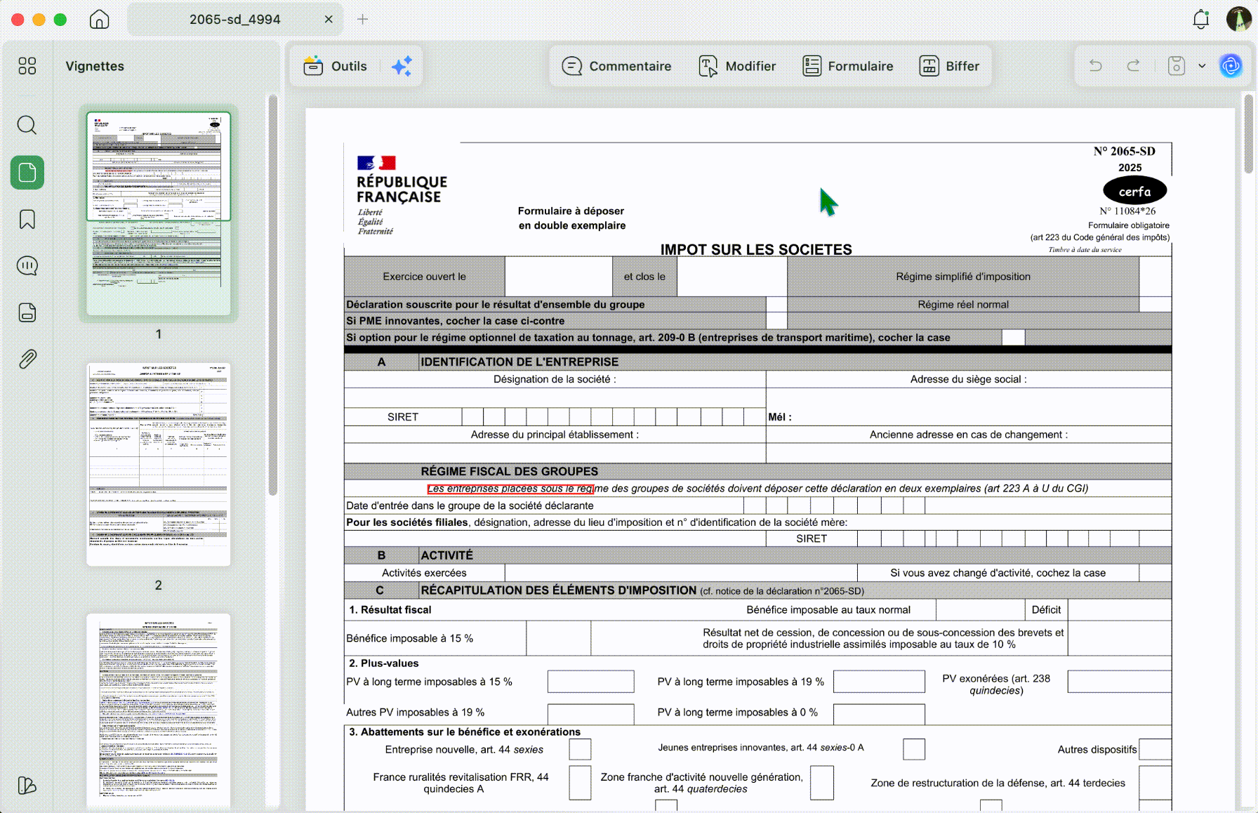 Rendre un PDF existant remplissable puis ajouter des cases