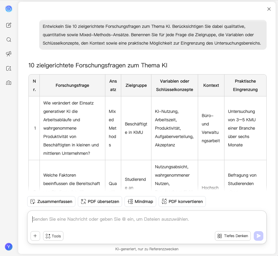 research question generator