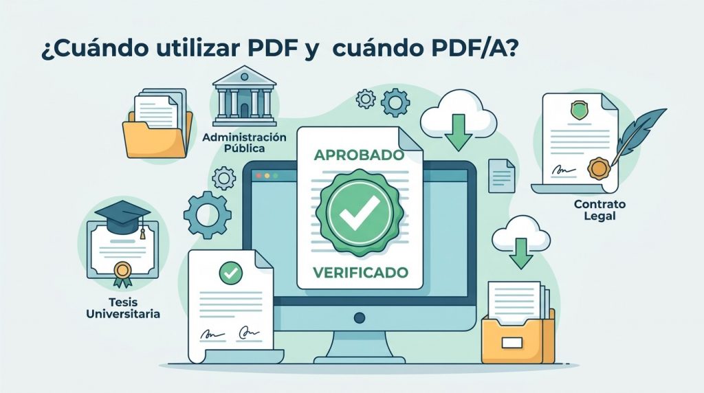 Cuándo utilizar PDF/A