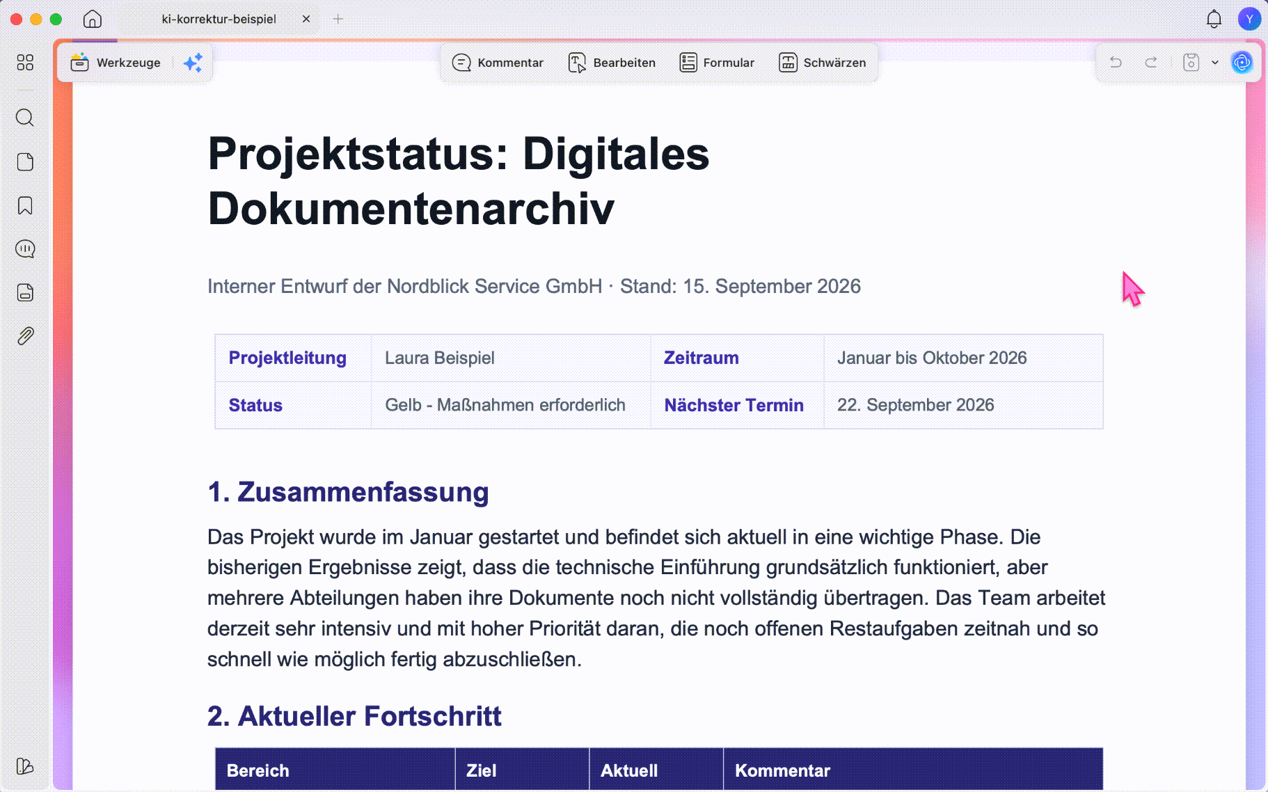 Das gesamte PDF-Dokument mit UPDF AI prüfen