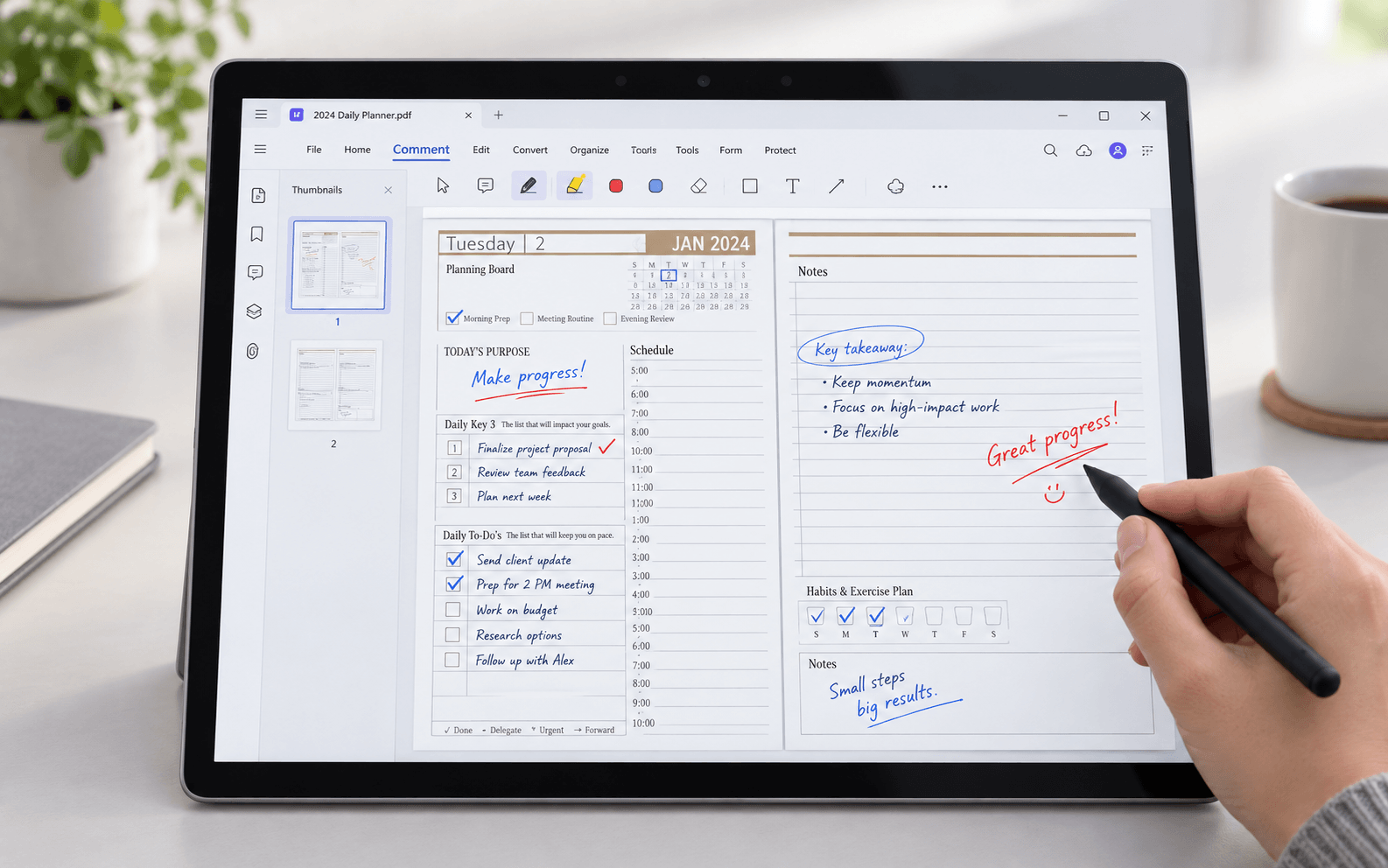 Microsoft Surface Pro for professional PDF reading and editing