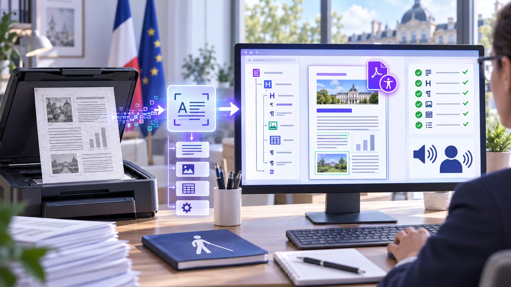 Création d’un PDF/UA accessible à partir d’un document scanné