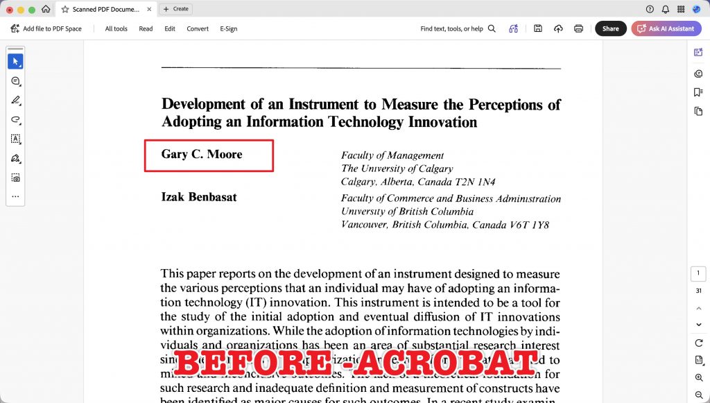 e7 acrobat before edition