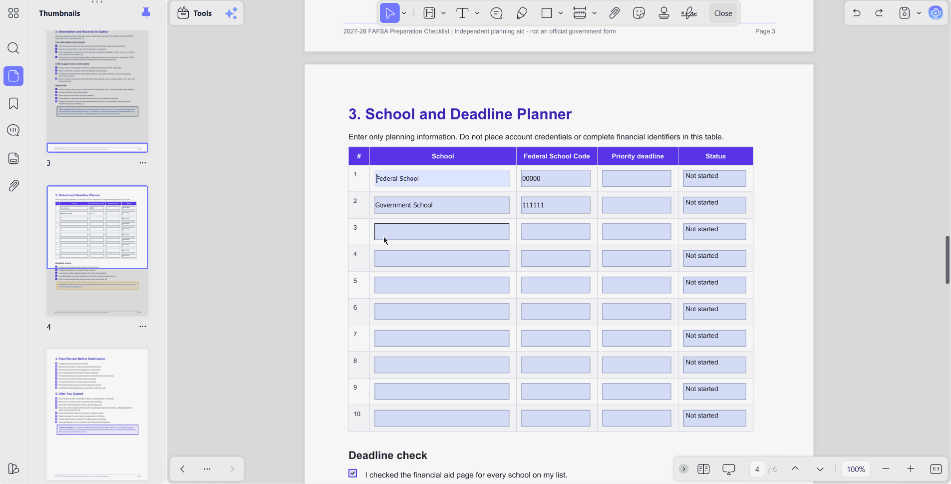 create fill form fields updf desktop
