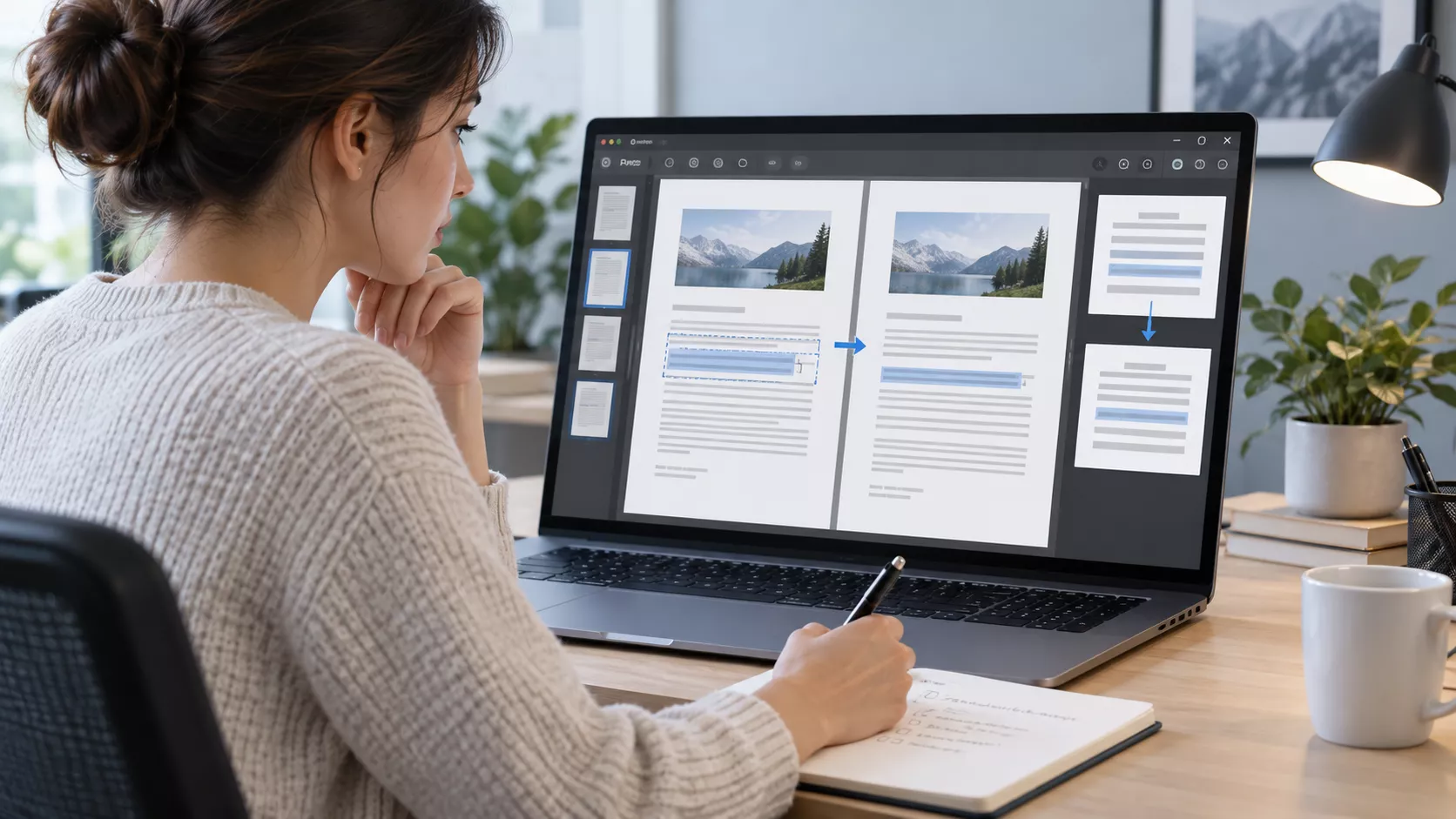 focused workspace document review