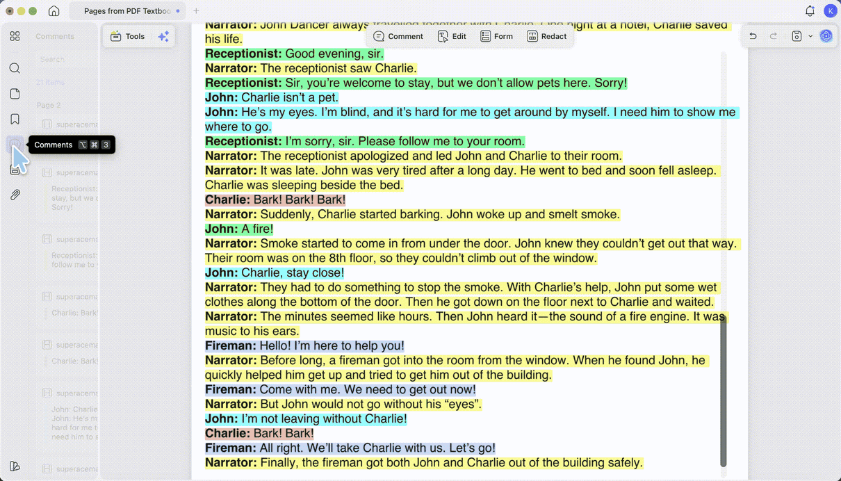 get per actor rehearsal sheets updf read aloud
