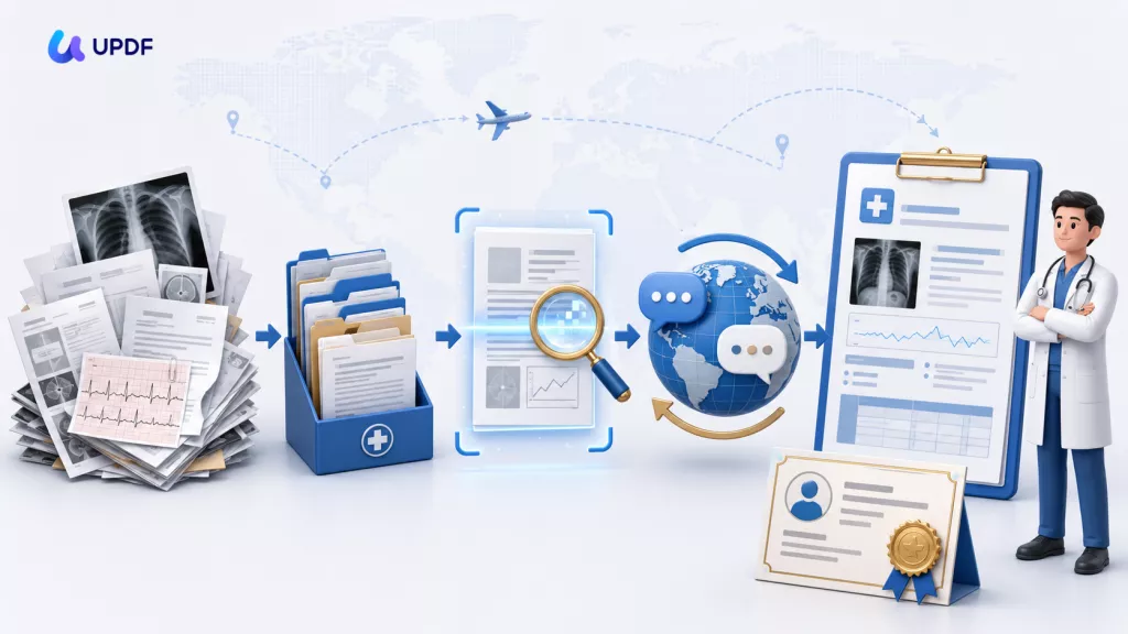 prepare medical records international treatment cover