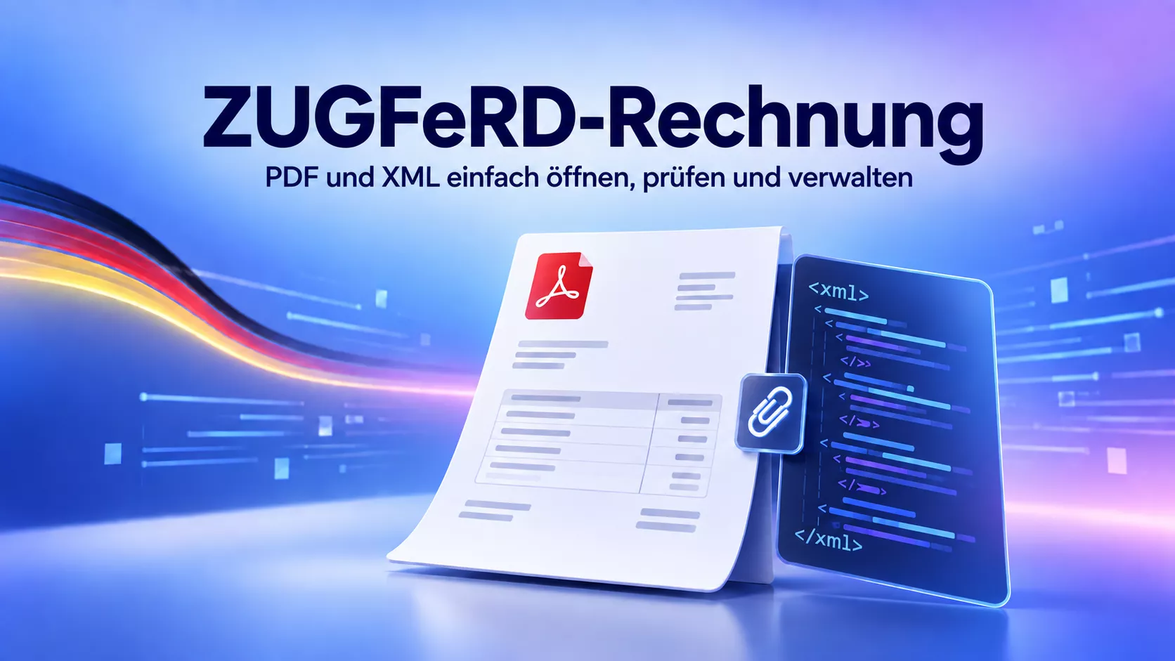 ZUGFeRD-Rechnung öffnen und erkennen: So geht es