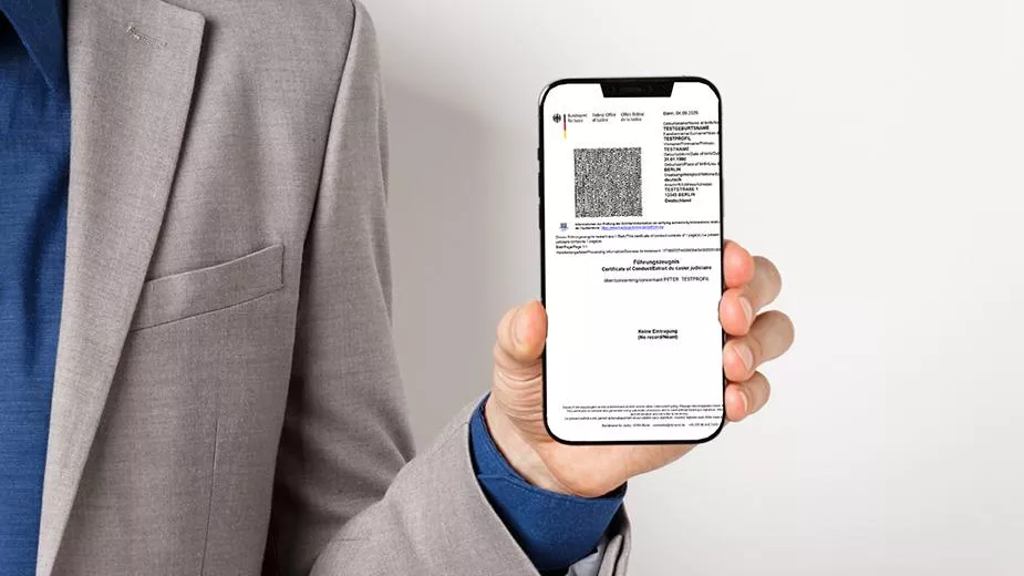 ein digitales Führungszeugnis